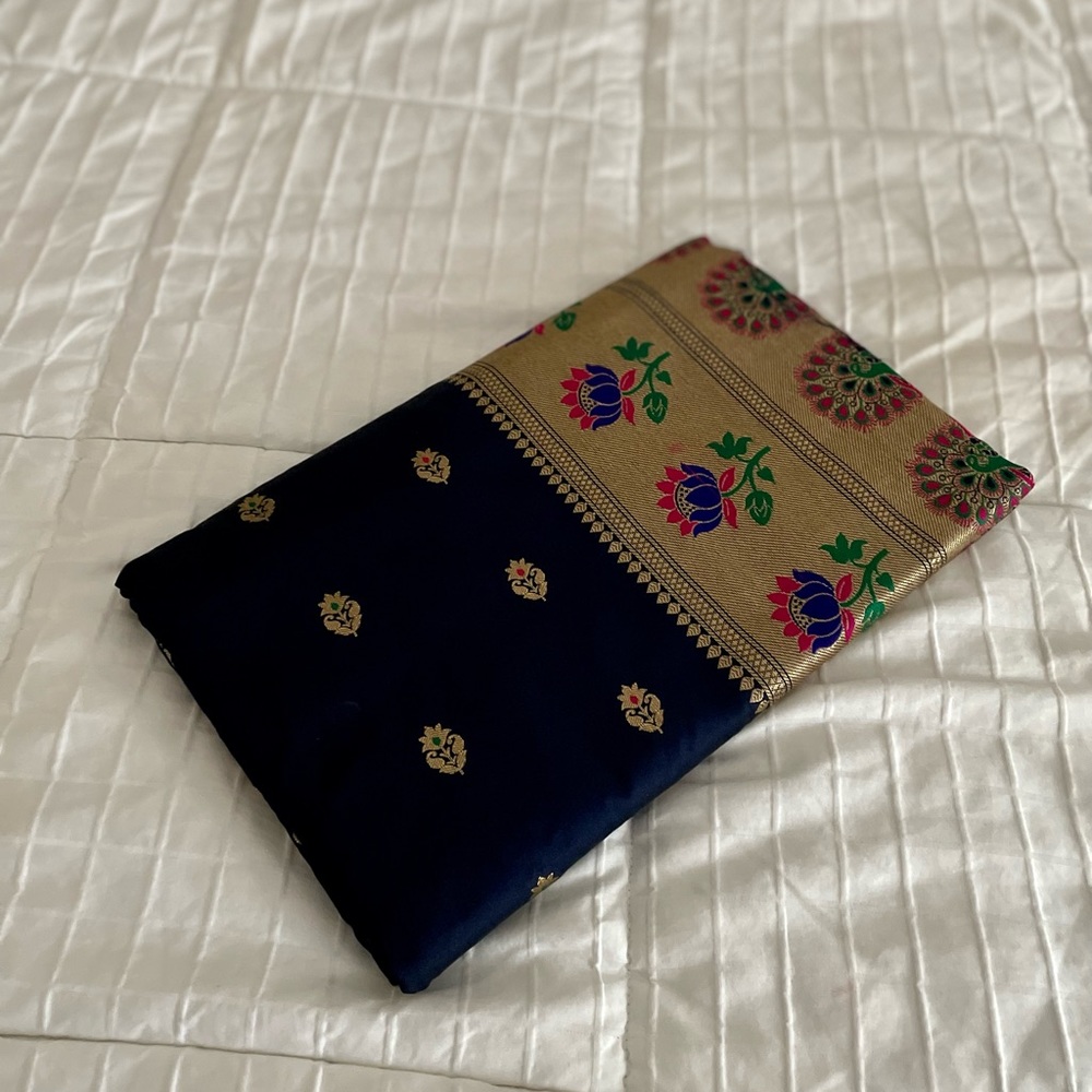 Semi Silk Heavily woven Saree Sari